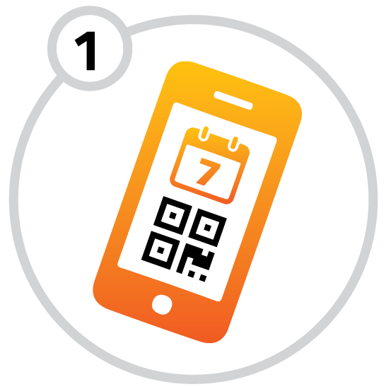 1. Invitation with QR code