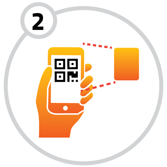 2. QR code opens the door