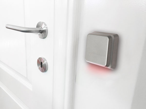 Example door environment with QR reader